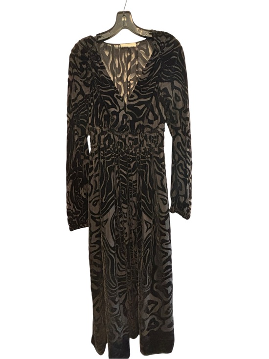 Ulla Johnson Dresses & Skirts - Ulla Johnson Elora Silk & Velvet Black Midi Dress Women Size 6